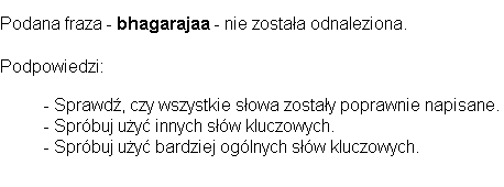 Brak wynikw wyszukiwania w google.pl